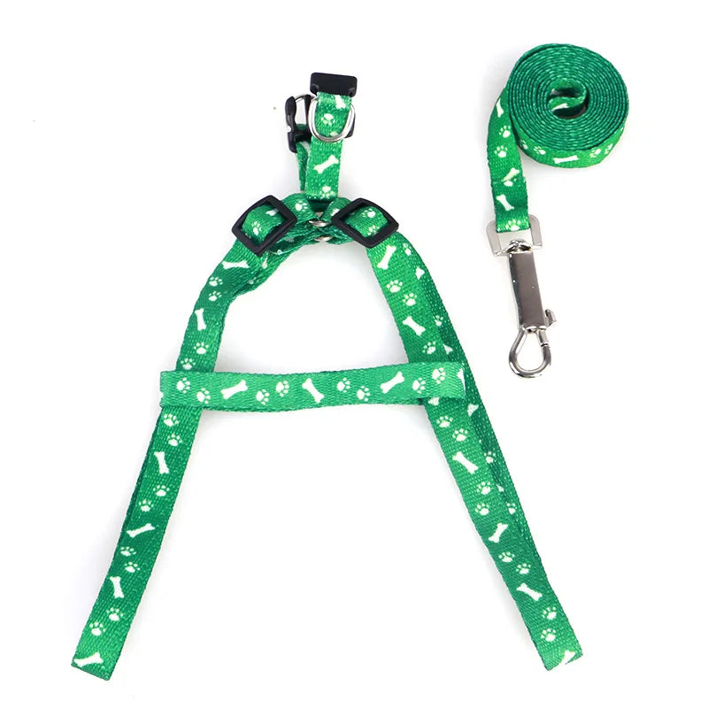 Small Dog Leash Puppy Leashes Teddy Pet Harness Cute Lead Rope Cat Zpaxo green