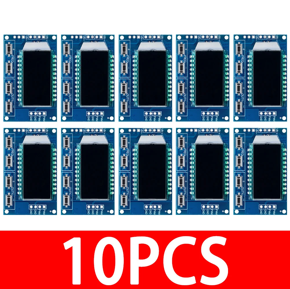 1-10Pcs 3.3V-30V PWM Generator Module 1Hz-150kHz LCD Display Adjustable Duty Cycle for Arduino Zpaxo 10pcs