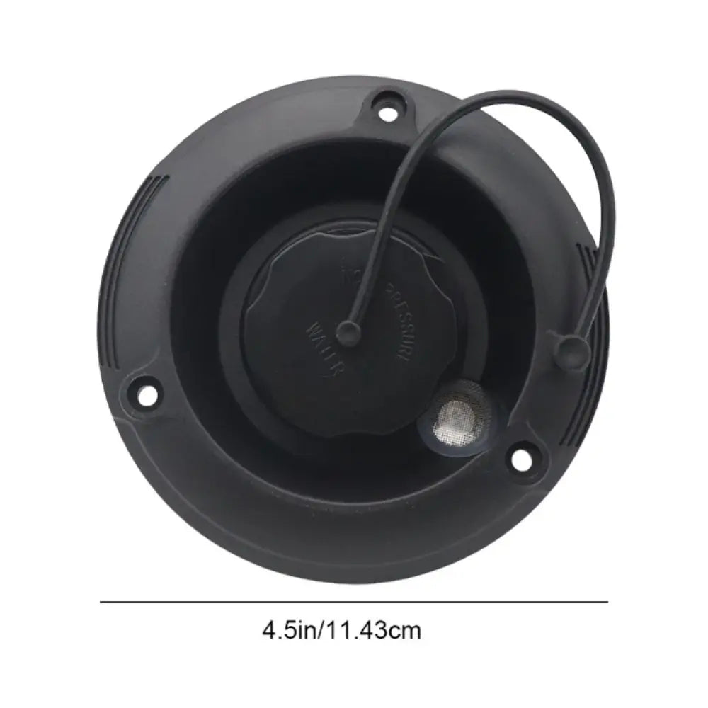 Black RV Gravity Water Inlet Plastic Round Fresh Fill Hatch Trailer Zpaxo