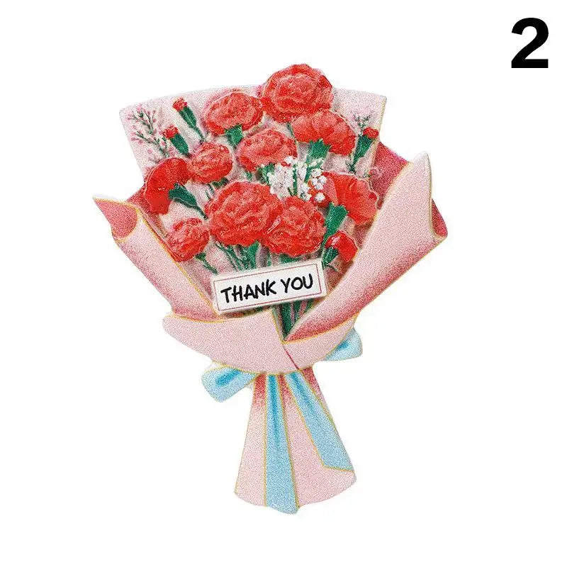 Sunflower Rose Bouquet Car Vent Air Freshener Clip
