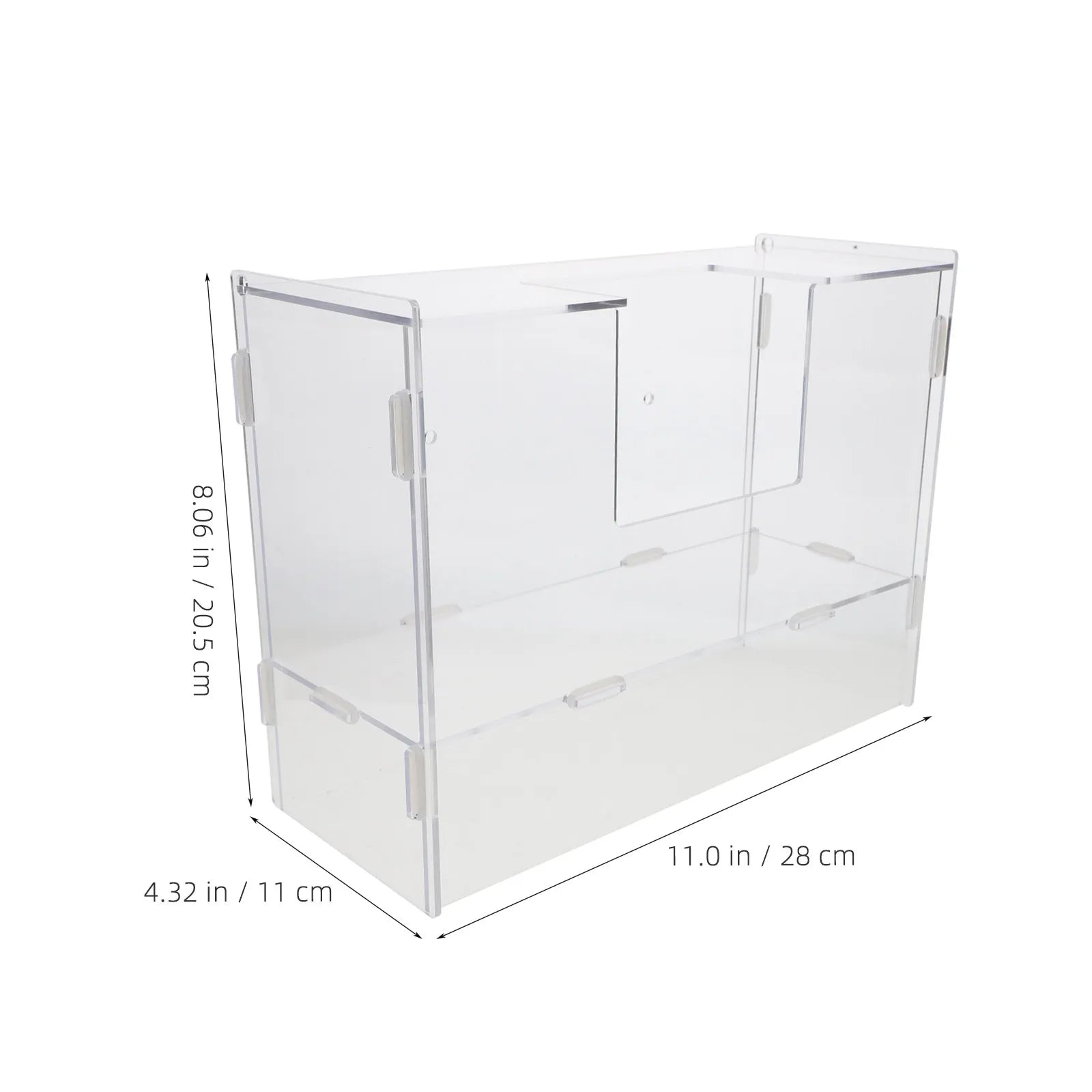 Large Capacity Acrylic Rabbit Hay Feeder Cages Integrated Toilet