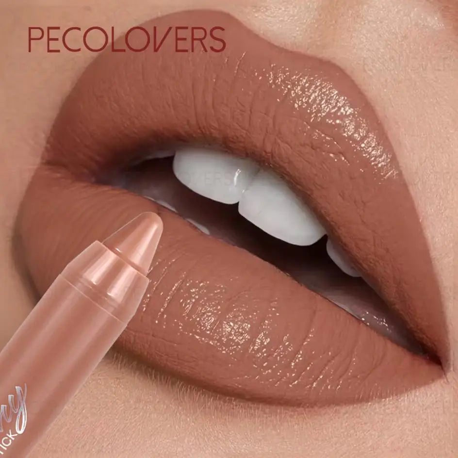 6 Colors Matte Lipstick Pen, Long-Lasting Waterproof Lipstick Crayon,Non Stick Cup, Multi-Color Lipstick Pen Zpaxo