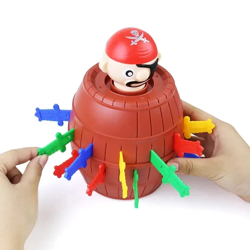 Funny Pirate Barrel Toy Sword Stab Jumping Game Board Children