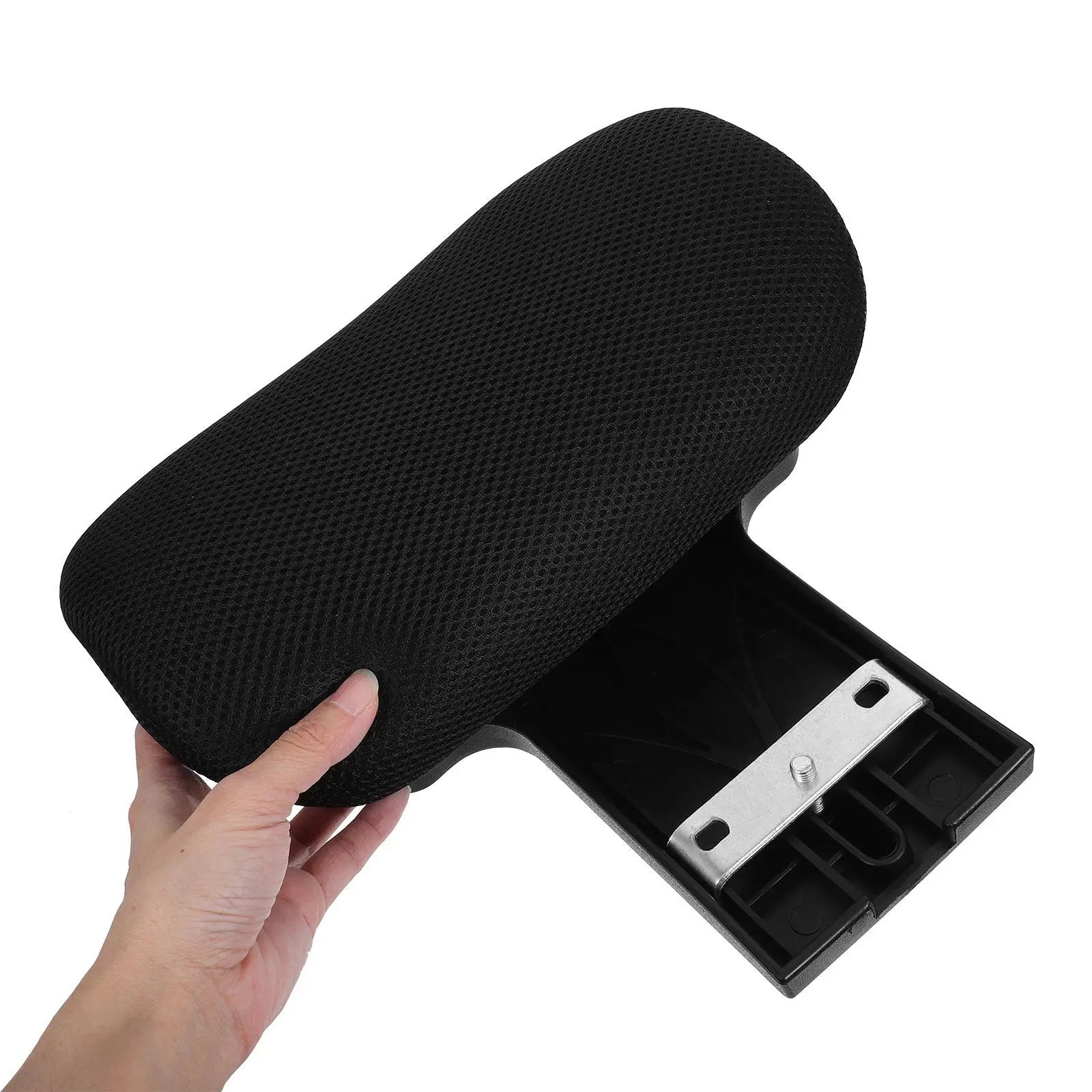 Attachable Headrest Office Chair Black Adjustable Neck Support