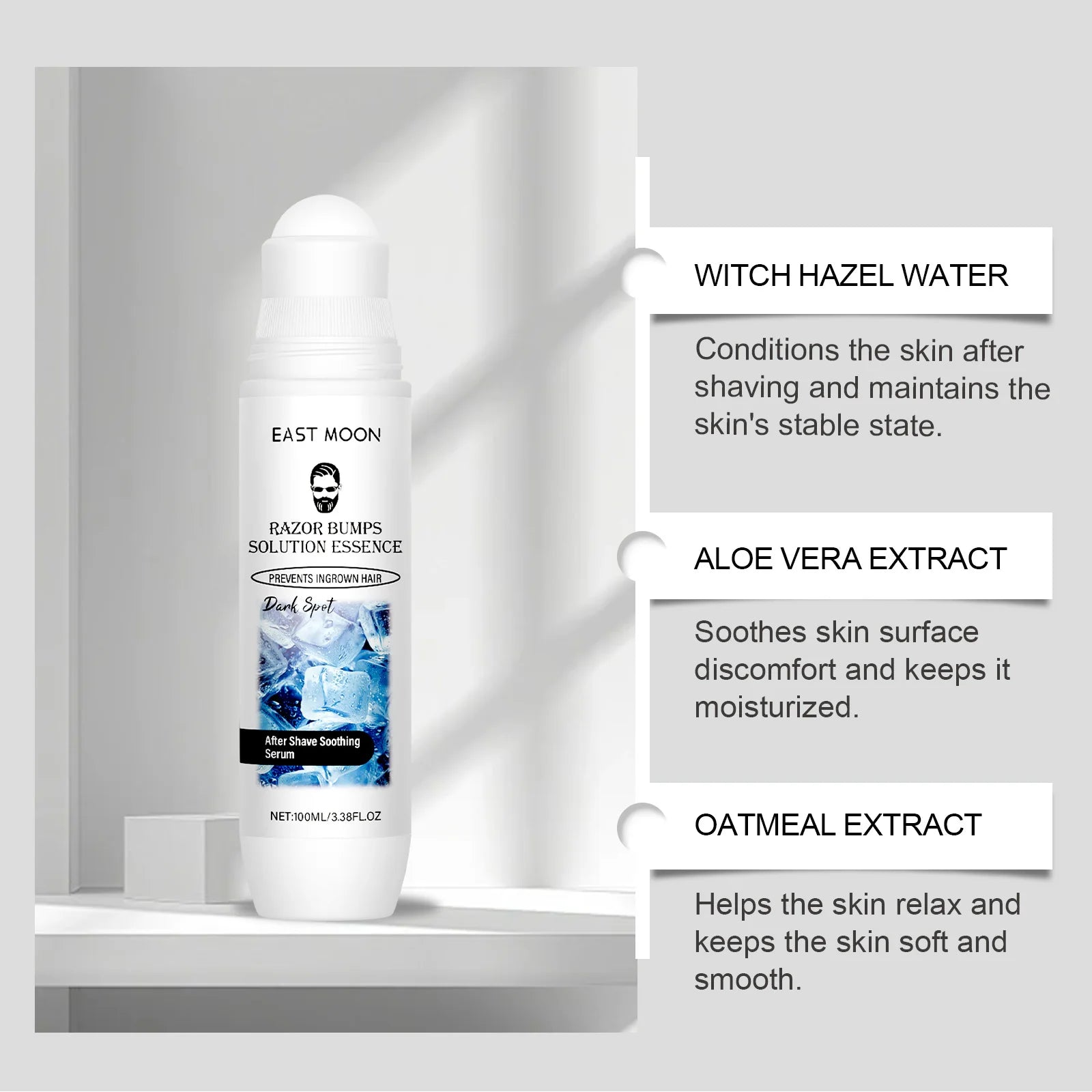 East Moon Men's Aftershave Serum – Soothing & Moisturizing 100ml Aftershave Serum Zpaxo