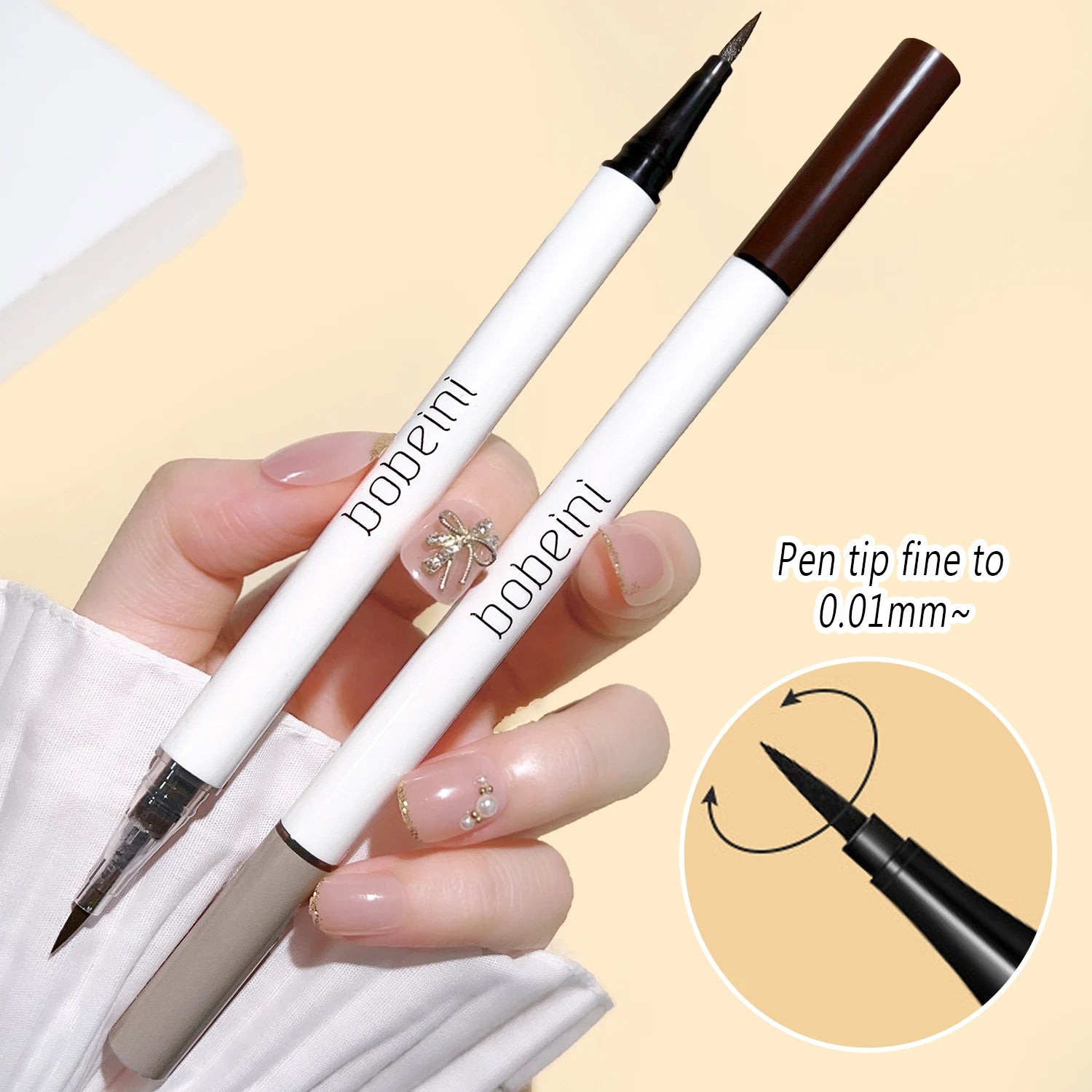 Dual-head eyeliner waterproof non-smudged and sweat-proof multi-function eye bag pen outline highlight liquid contour eyeliner Zpaxo