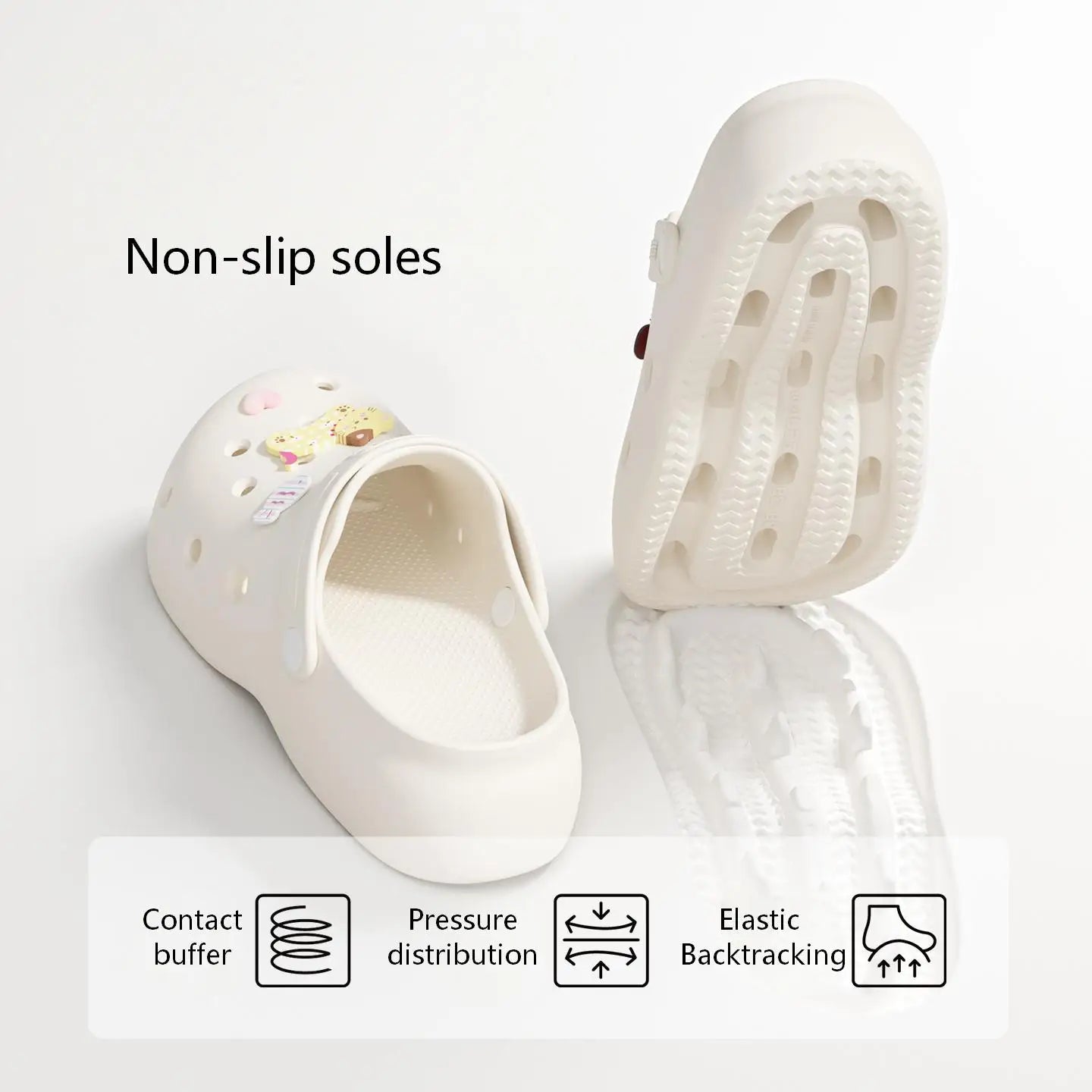 SHAJI Cloud Feel Closed Toe Clogs Women Summer EVA Thick Sole Non