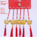 6Pcs Chinese New Year Lantern Pendant Lucky Decoration 2026 Year Of The Horse Wall Hanging Car Ornament Housewarming Gifts Zpaxo A2
