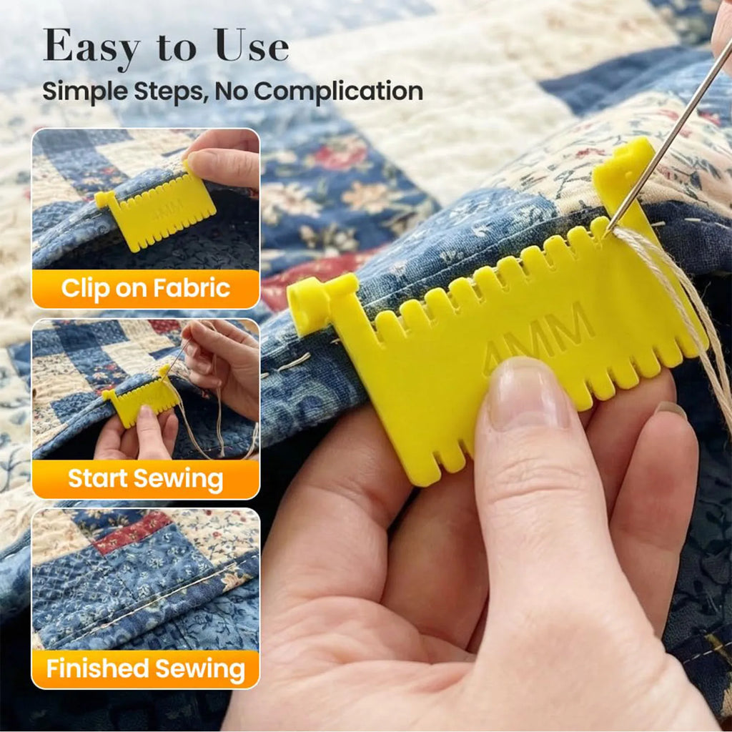 1 Piece Quilting Sewing Gauge Tool For Hemming, Edge Stitching, And Seam Guidance Zpaxo
