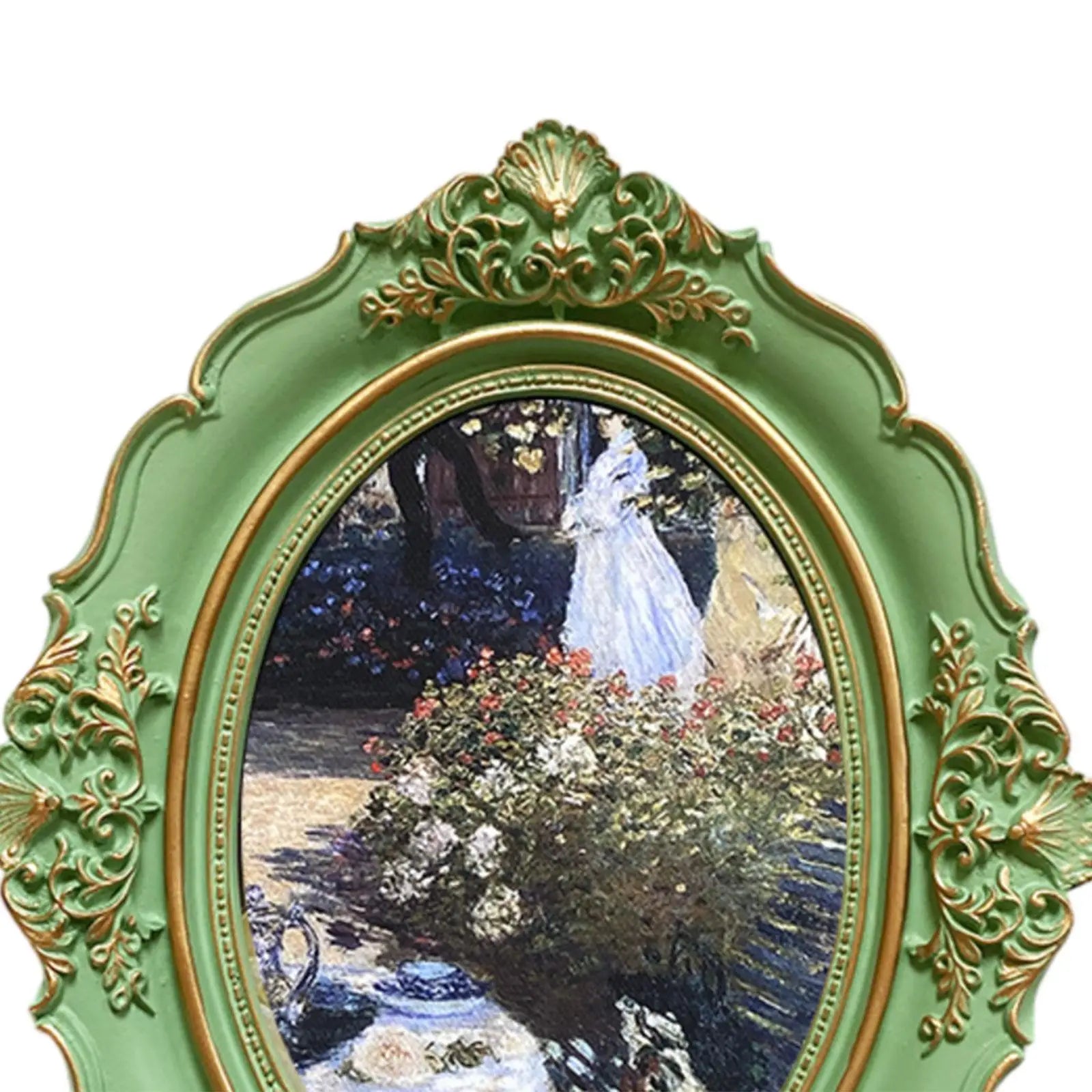 Picture Frame Resin Antique Photo Gallery Art Photo Frame Photo Display Holder for Bedroom Wall Living Room Table Home Decor Zpaxo