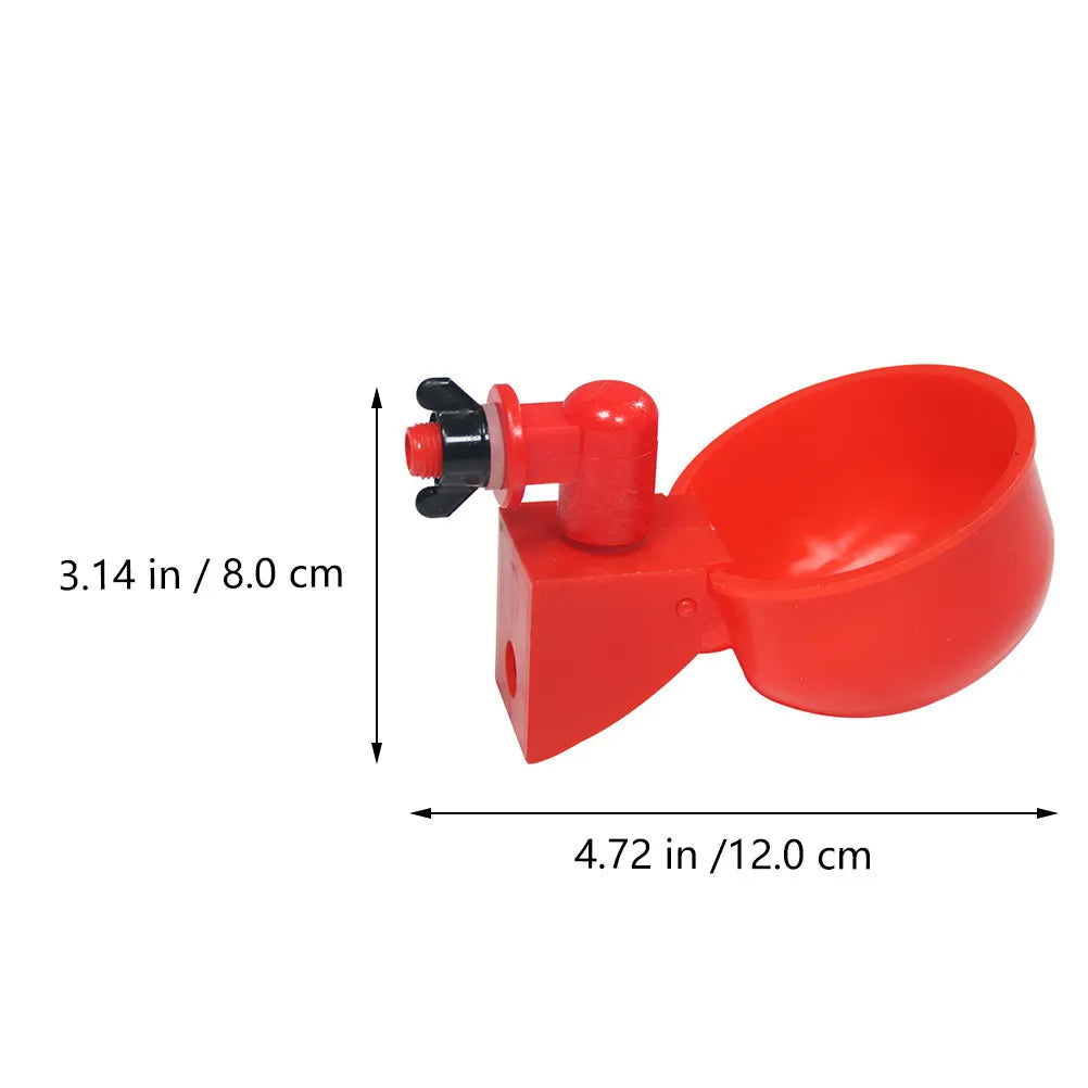 Poultry Water Bowl Plastic Sturdy Dispenser Simple Structure