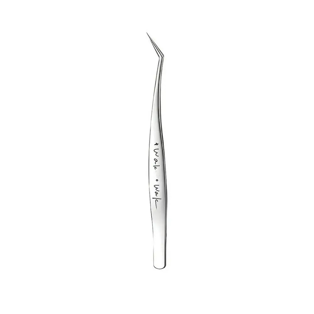 Stainless Steel Curved Stickers Tweezers Precision Cartoon False Zpaxo