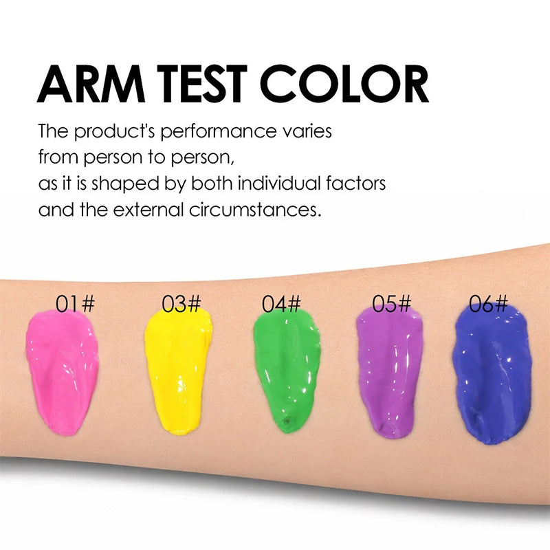 9 Eyeshadow Cream Professional Face Paint Body Pigment Matte Liquid Zpaxo