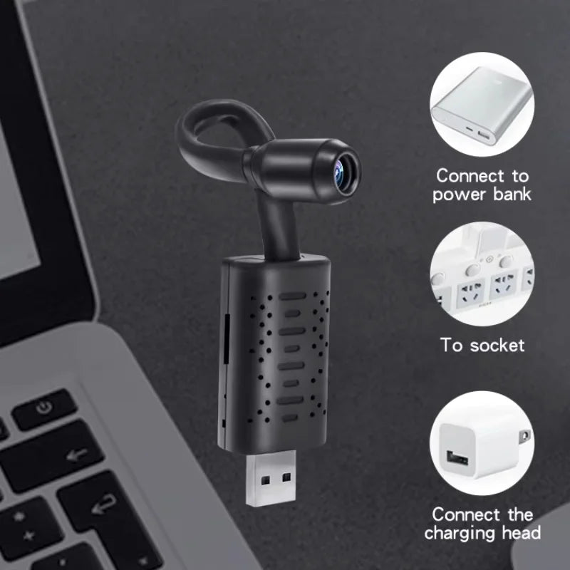 4K USB Surveillance Wifi Cameras Mini Flexible Lens Cable Motion
