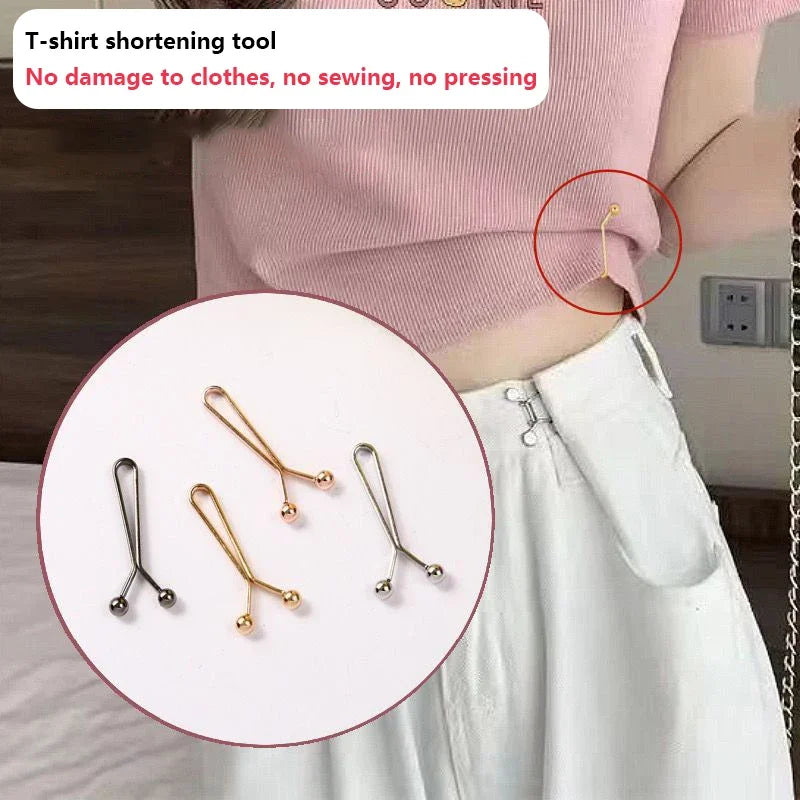 4/10PCS Jeans Skirts Detachable Buckle Accessories Adjustable Sleeve Clip For Pants Waist Tightening Sleeve Reduction Clip Zpaxo