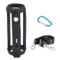 Silicone Protective Skin Cases Travel Cover Case Shoulder Strap Hook Zpaxo Black
