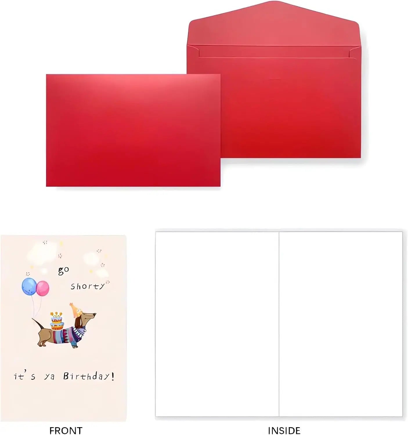 Funny Dachshund Birthday Card – Cute Wiener Dog Gift for Pet Lovers
