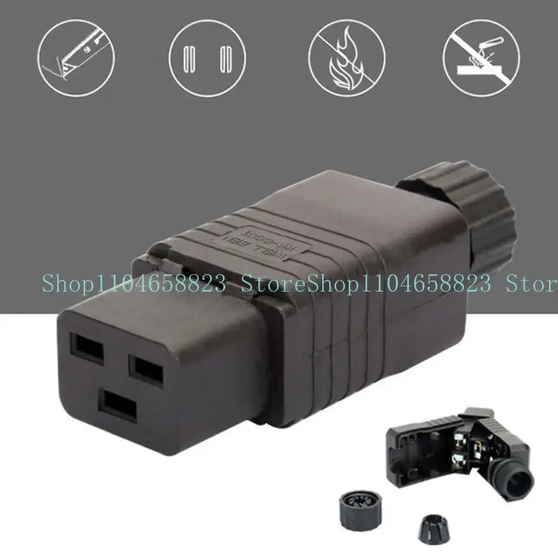IEC PDU UPS 16A 250VAC 320 C 19 Plug Conector C19 Plugue Female Zpaxo
