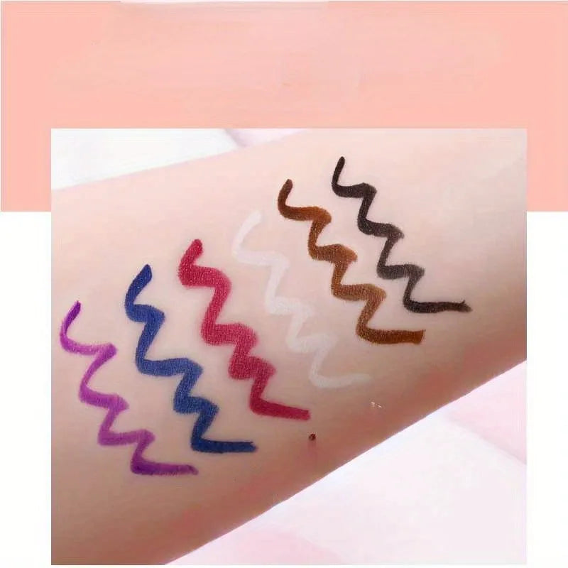 Matte Colored Eyeliner Liquid Pencil Blue Purple Party Eye Makeup Tools Waterproof Lasting Quick-drying No Blooming Eye Liner Zpaxo