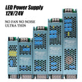 DC 12V/24V LED Power Supply – Silent Transformer 60W–400W