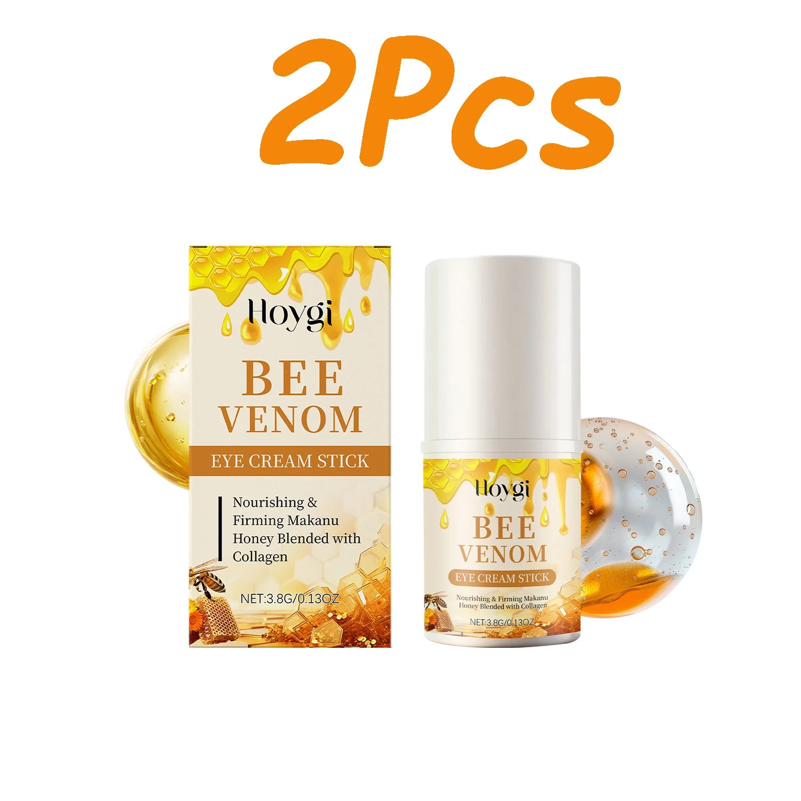 Hoygi Bee Venom Firming Eye Cream Stick – Dark Circles & Bags Eye Cream Stick Zpaxo 2 x 3.8g Boxed