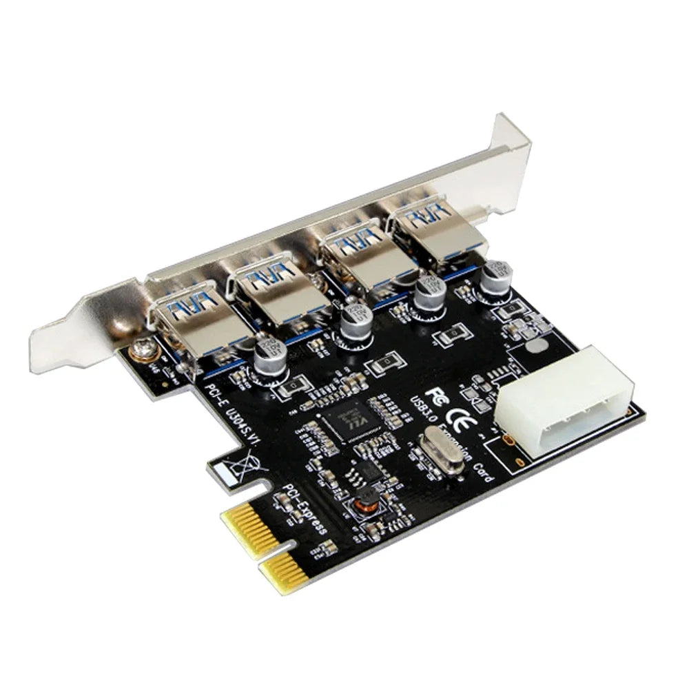 4 port USB 3.0 hub adapter PCI-e Expansion Card PCI express PCIe 4-port USB3.0 controller USB 3 0 PCI e PCIe express 1x Zpaxo