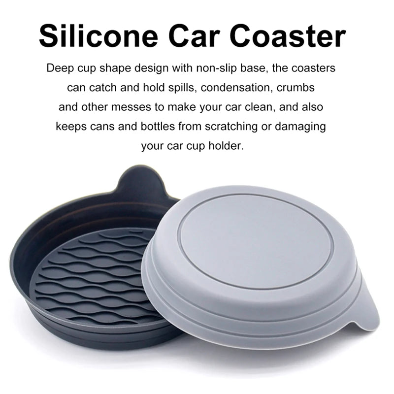 Car Cup Holder Coaster Silicone Insert Universal Non-slip Holders