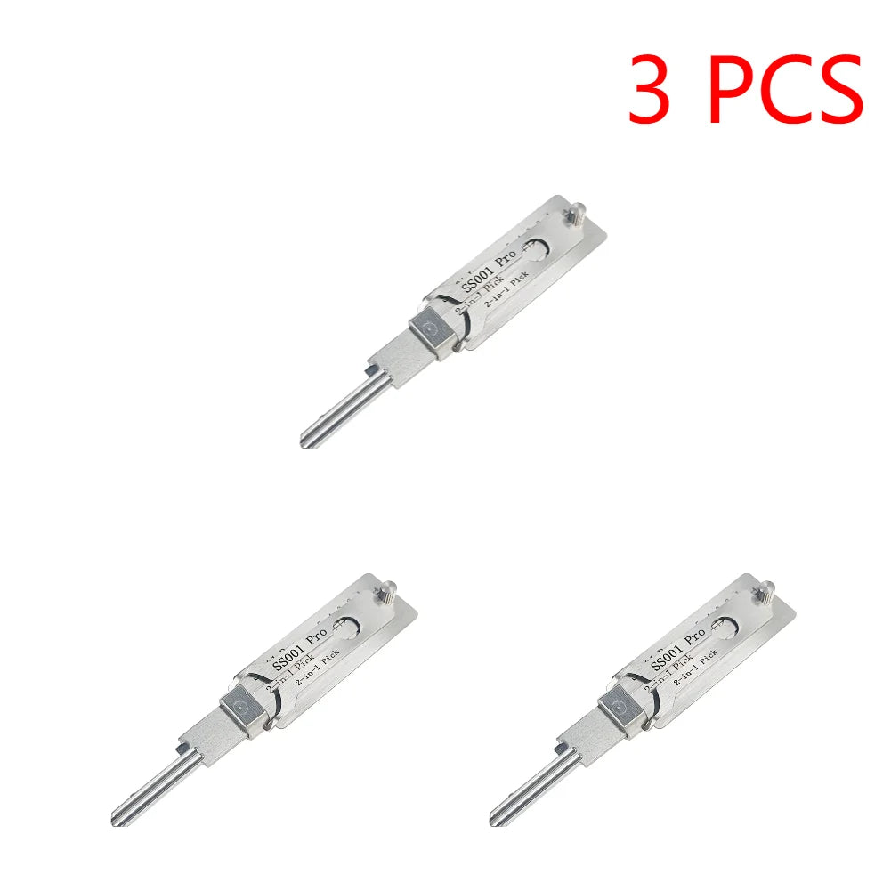 1- Stainless Steel Key Decoder SS001 O-ring Pickup Hook Tool Hand