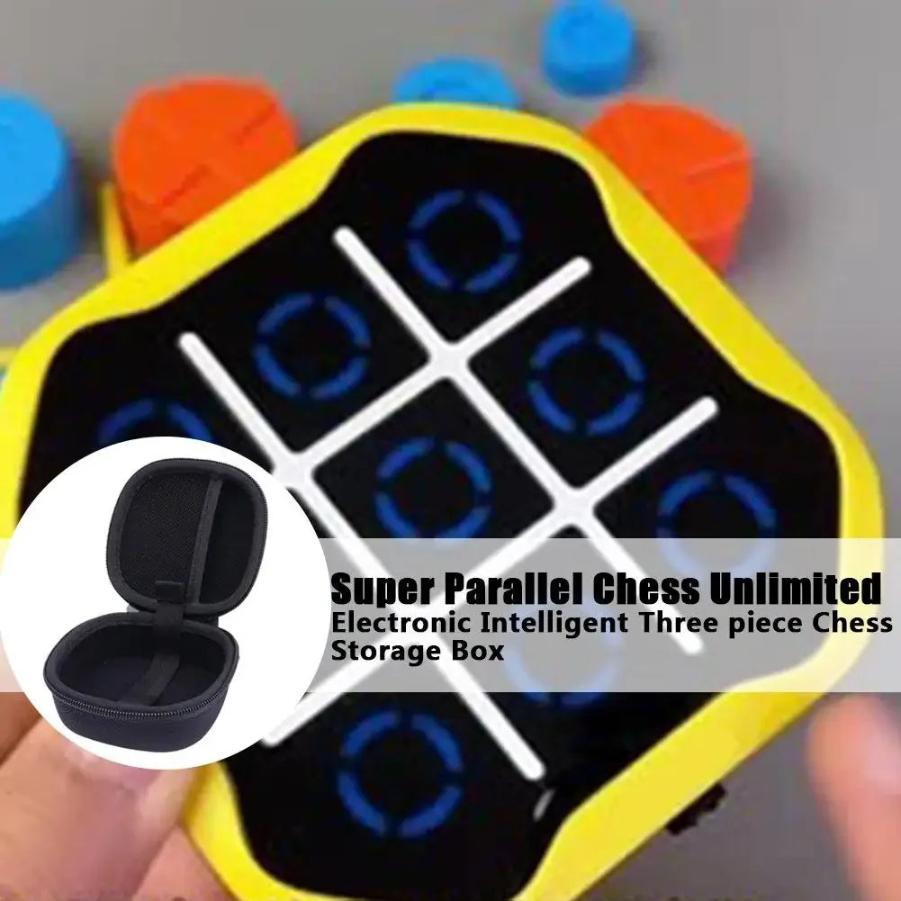 GiiKER Tic Tac Toe Bolt Game 3-in-1 Handheld Puzzle Console Storage Zpaxo