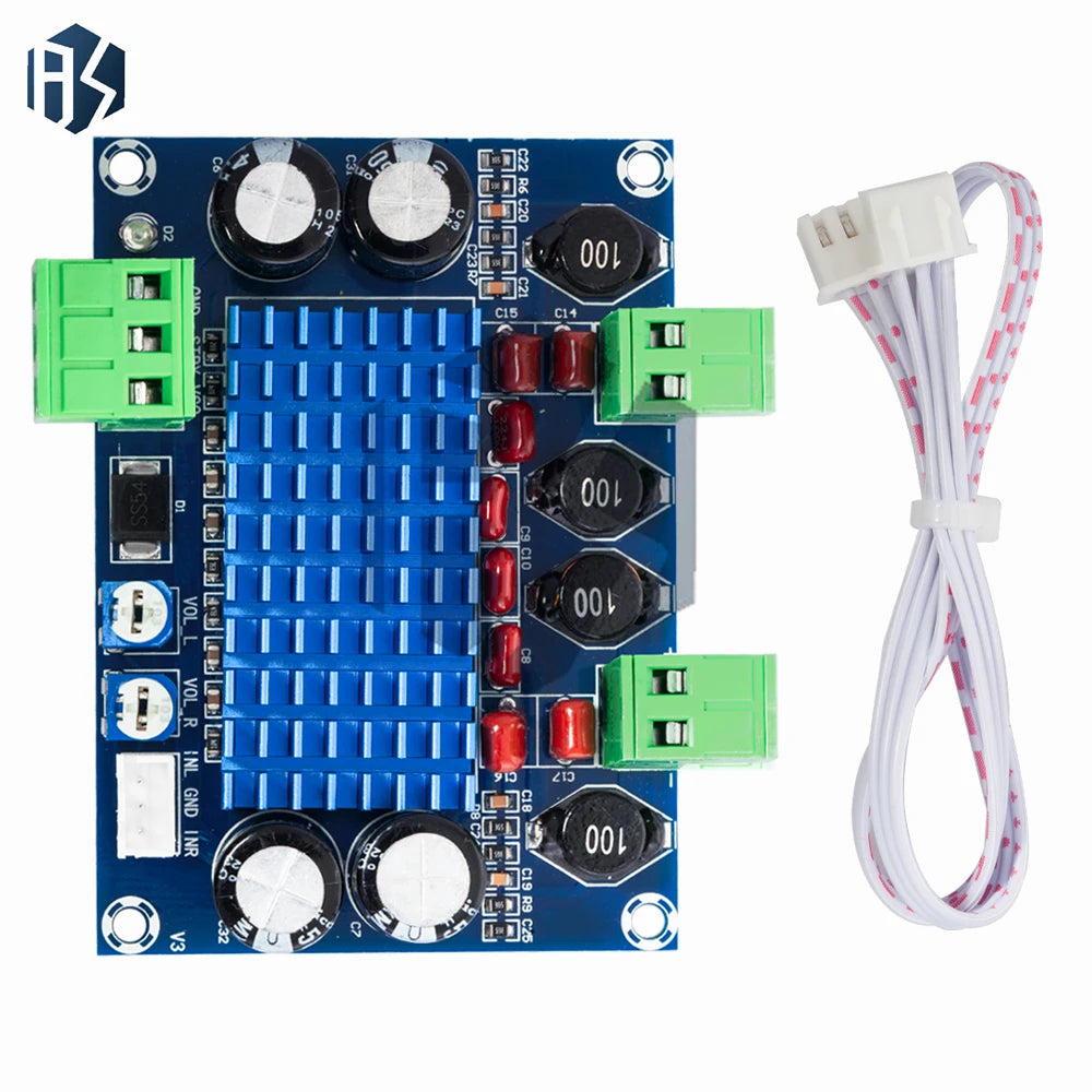 XH-M572 TPA3116D2 2 120W Stereo Amplifier Module 5V-28V Wide Voltage Zpaxo