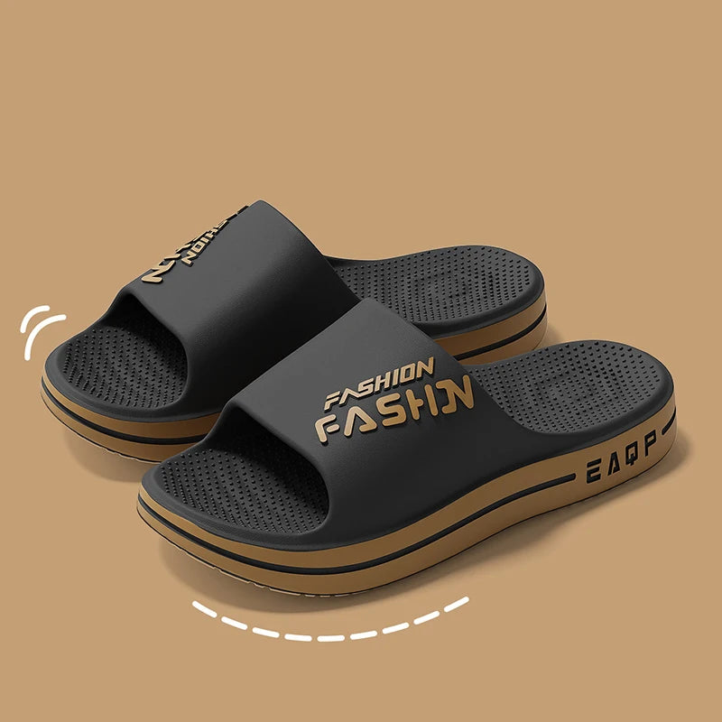 Men's Slippers Soft Thick Sole EVA Indoor Home Slides Non-slip