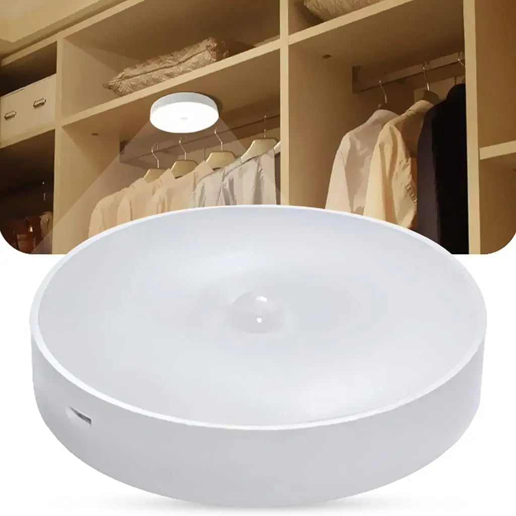 USB Motion Sensor Night Light Rechargeable Cupboard Closet Garage Zpaxo
