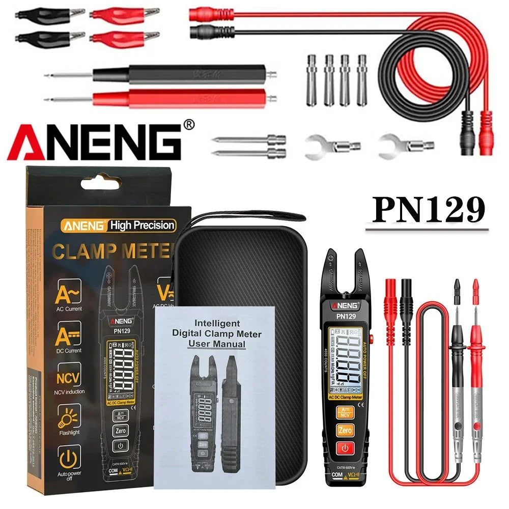 ANENG PN129 Clamp Meter U-shaped AC DC 600V Voltage Current