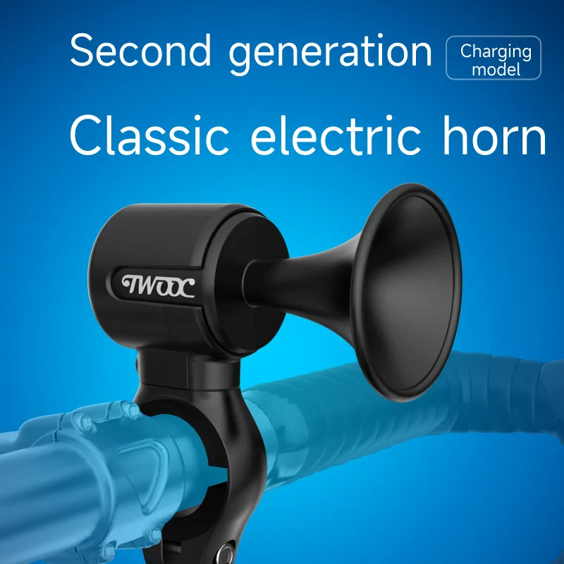 Electric Bicycle Horn 120db Loud Bike Bell Scooter Rechargeable Warning Sound Horns With Warning Sound For Kids Scooters Bikes Zpaxo