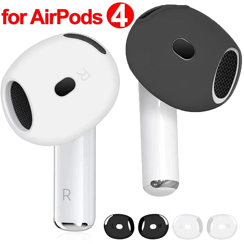 Silicone Anti Slip Ear Tips Apple Airpods 4th Gen Ultra Thin