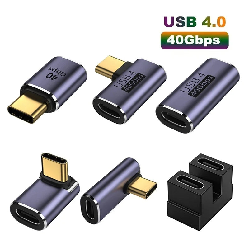 USB4 0 Adapter USB C Converter 40Gbps Fast Data Male Female Laptop