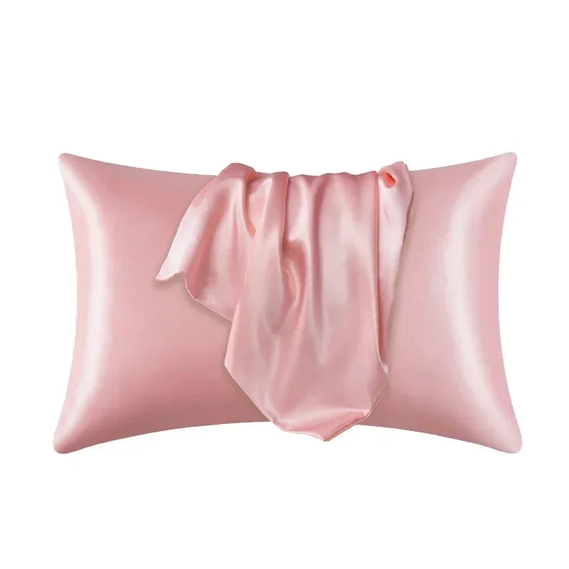 100 Natural Mulberry Silk Pillowcase Hair Skin Protection Anti-frizz Zpaxo Pink 51x66cm