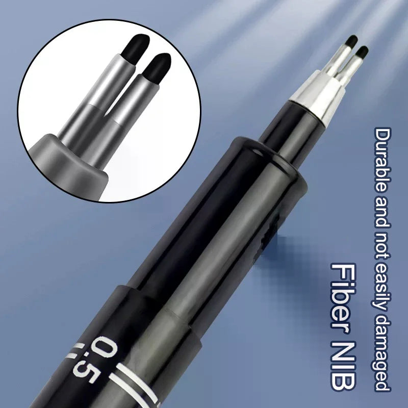 Double-Line Gel Pen 0.1mm/0.3mm/0.5mm, Essential For Architectural Design Exams, Note-Taking, And Painting Zpaxo