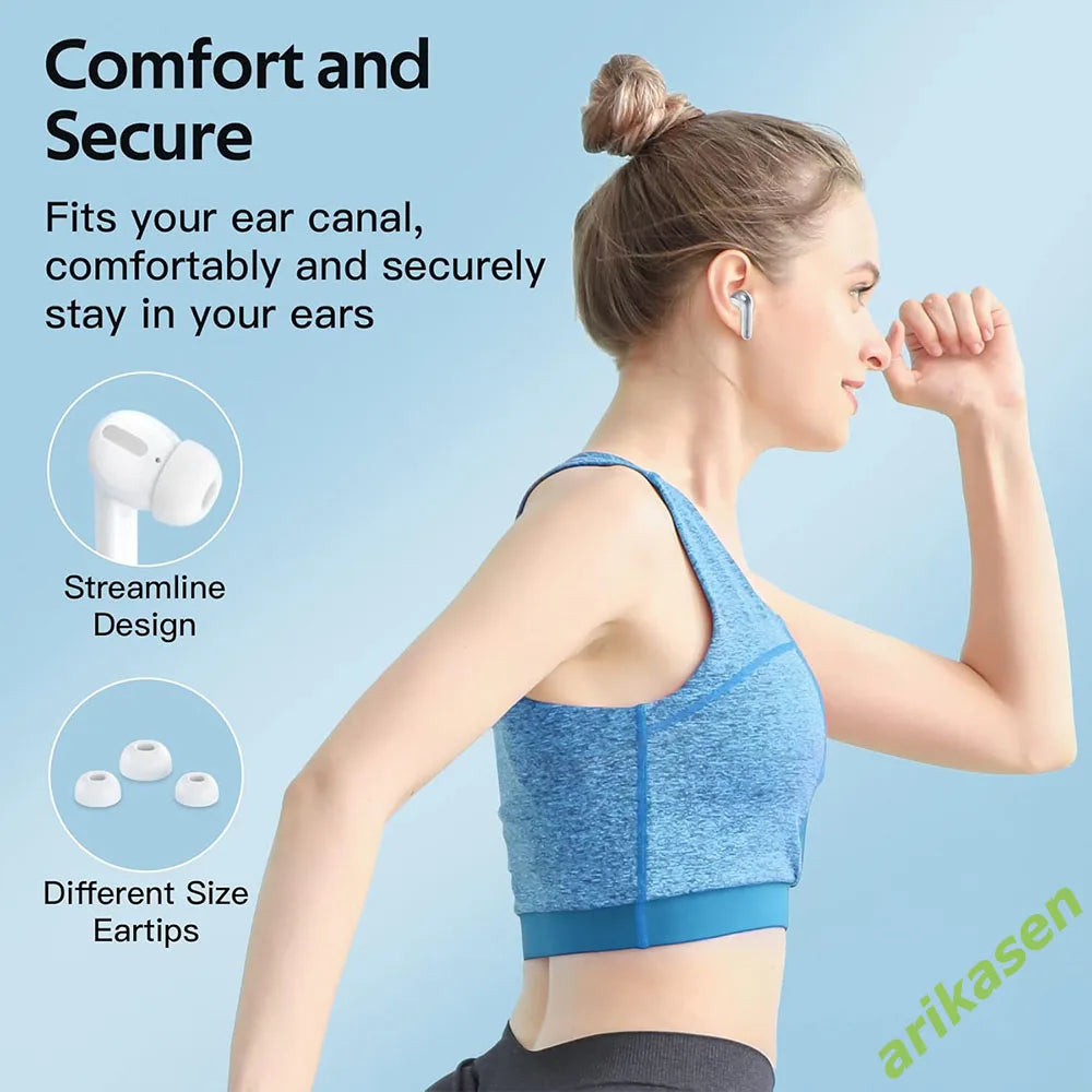 TWS Earphones Bluetooth Wireless Headphones IPX7 Waterproof Earbuds