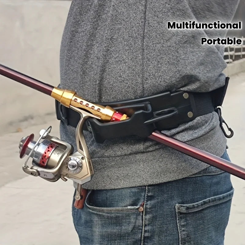 Adjustable Fishing Rod Holder Belt Portable Multifunctional Dual-mode Zpaxo
