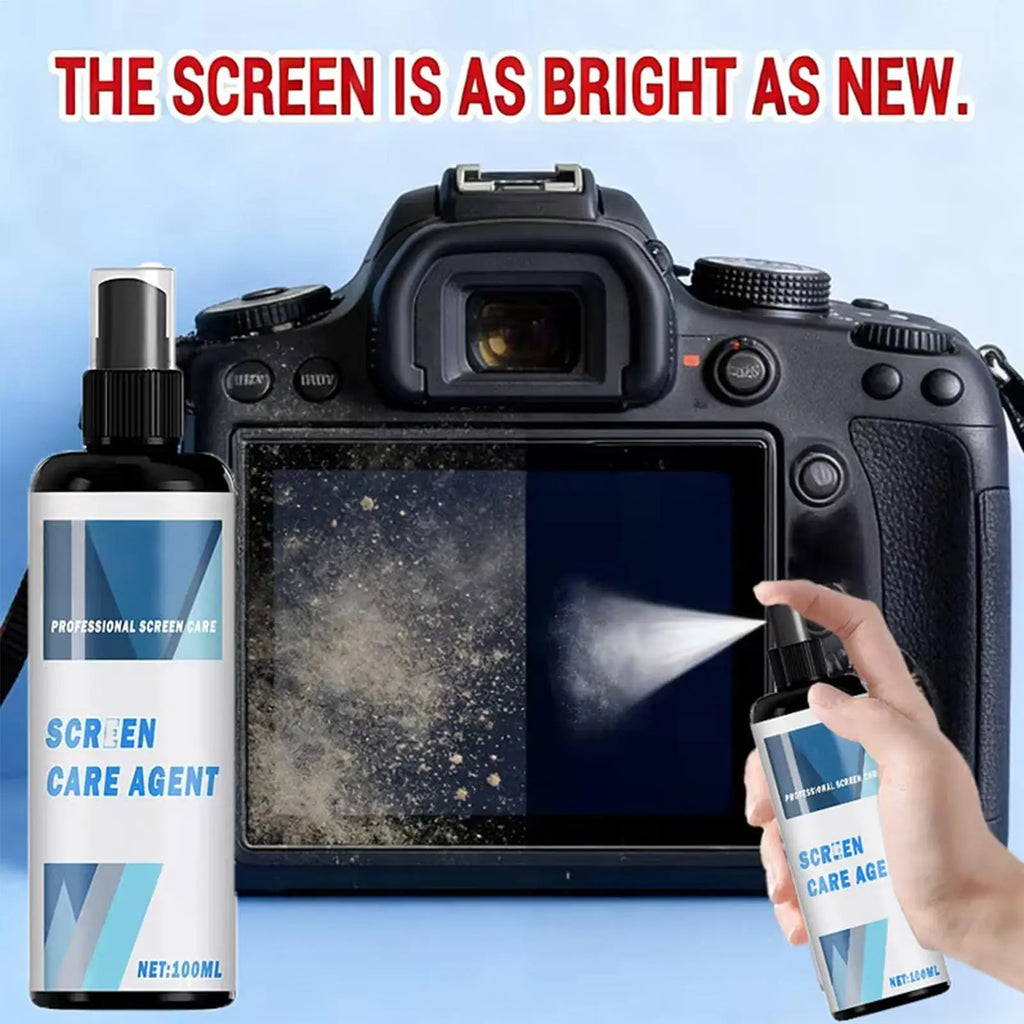 Phone Screen Cleaner Spray Anti Fog Lens Wipe Solution Camera Glasses