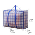 Extra large hand-held folding travel bag thickening large capacity waterproof luggage storage bag, moving packing woven bag Zpaxo XL