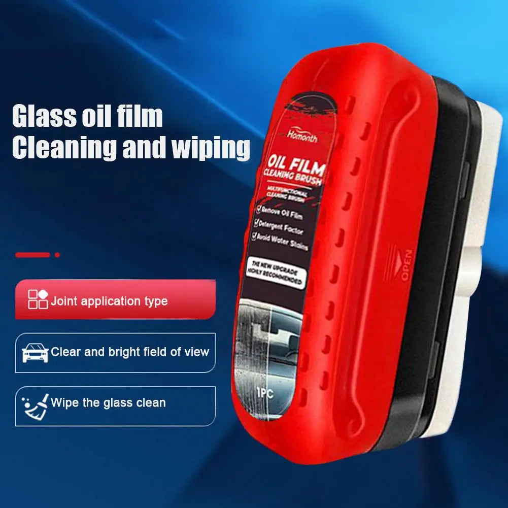Auto Windshield Inner Glass Oil Film Remover Strong Dirt Cleaning Brush Restore Glass Luster Improve Driving Safety In Rainy Day Zpaxo