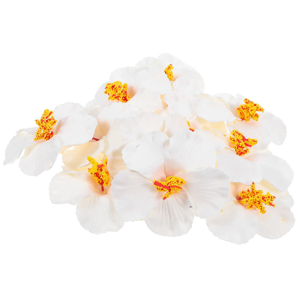 12Pcs Hawaiian Artificial Flowers for DIY Party Decoration Luau Summer Flowers Hawaiian Graduation Centerpieces Tropical Party Zpaxo