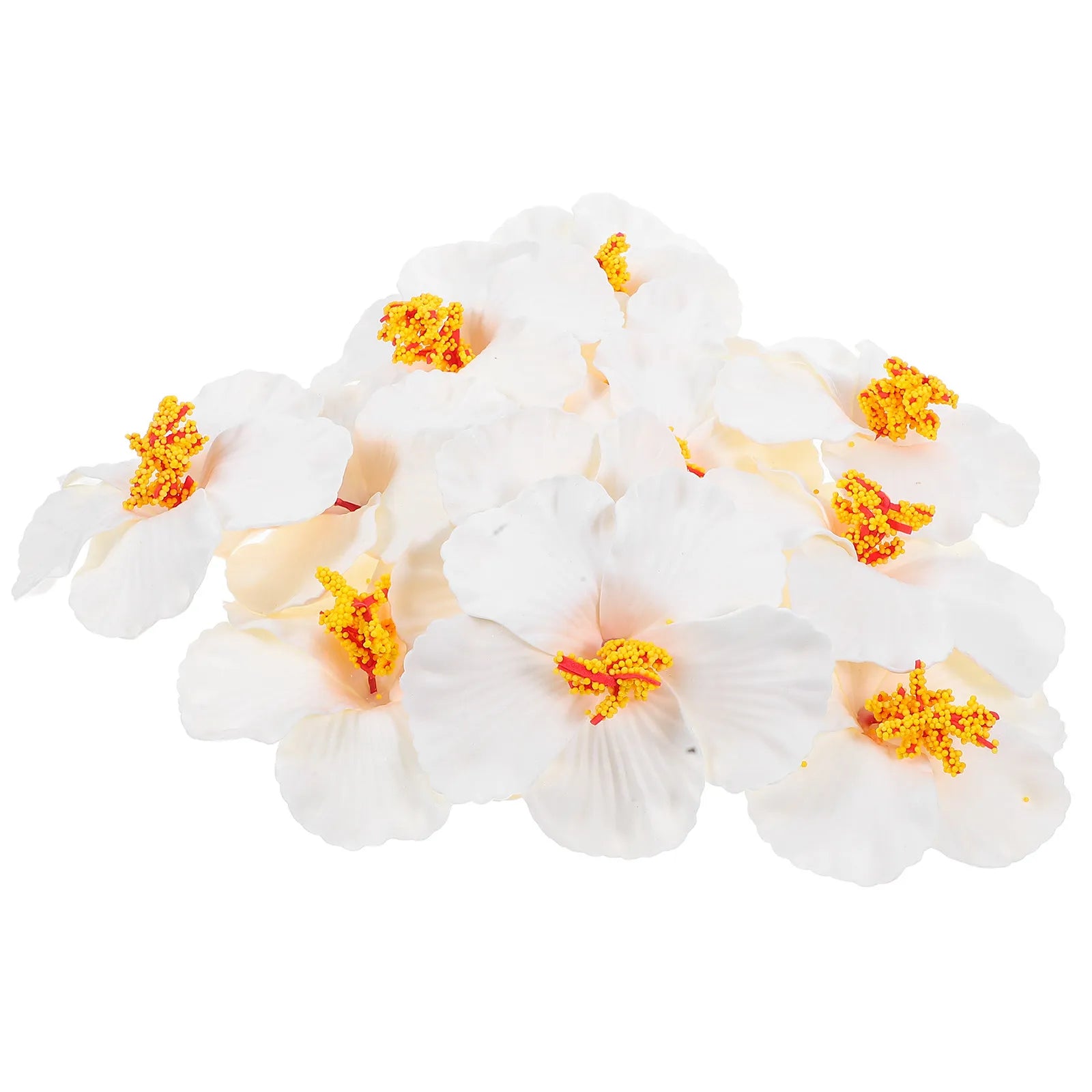 12Pcs Hawaiian Artificial Flowers for DIY Party Decoration Luau Summer Flowers Hawaiian Graduation Centerpieces Tropical Party Zpaxo