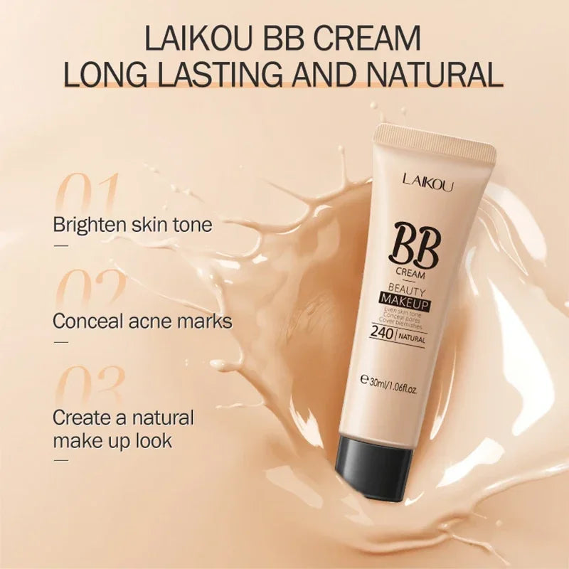 BB Cream Base Makeup Long Lasting Waterproof Brighten Skin Tone Cover