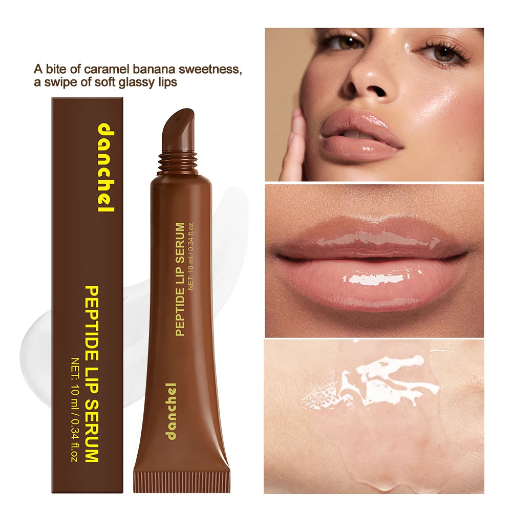 Peptide Lip Serum Instant Hydration Deep Nourishment Anti-Oxidation Smooth Fine Lines Plumping High Gloss Glass Lip Makeup Zpaxo