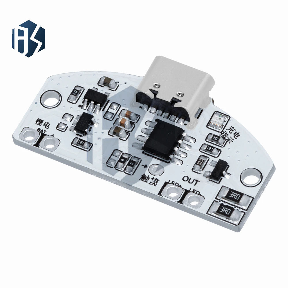 Type-c Touch Lamp Dimmer Module 3-Mode Stepless Dimming LED Zpaxo