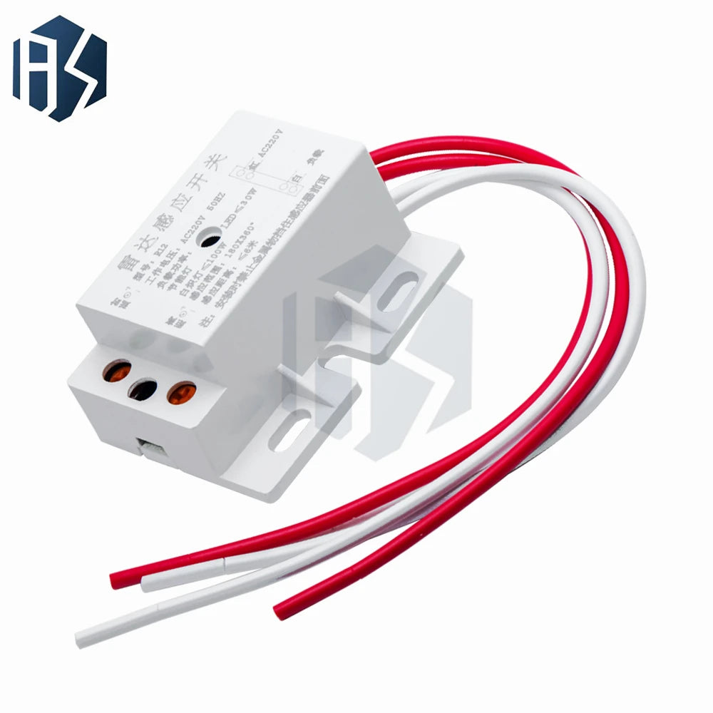 220V AC 50Hz Auto Infrared Sensor Switch PIR Microwave Radar Body Zpaxo