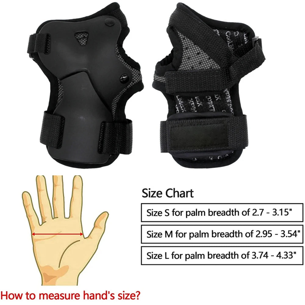 1pair Wrist Guard Absorption Wristsavers Brace Protective Gear Impact Resistance Roller Skating Wrist Support for Skateboarding Zpaxo